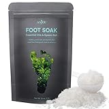 Anjou Tea Tree Oils Foot Soak With Epsom Salt and Dead Sea Salt, Bactericidal for Hard Skin and Tired Feet, GMPC & SGS Tested with a Free Spoon, 450g