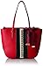 NINE WEST Reana Large Tote, Black/Dynasty red/White