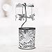 Hummingbird Frosted Lighted Candle Spinner - Hanging Silver Rotating Hummingbirds - Scandinavian Style Home Décor - 6 1/4