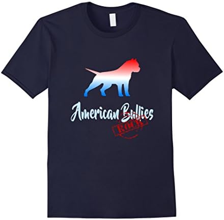 Mens American Bullies Rock! Medium Navy