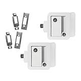 White RV Paddle Door Handle | RV Door Lactch | Entry Door Handle | Camper (Trailer) Front Door Handle | Door Knob | w/Deadbolt (2)
