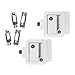 White RV Paddle Door Handle | RV Door Lactch | Entry Door Handle | Camper (Trailer) Front Door Handle | Door Knob | w/Deadbolt (2)