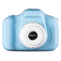 Agassi Kids Camera ,Digital Camera for Kids,Digital Video Camera Children Creative DIY Camcorder with Rechargeable Battery Birthday / Christmas / (16G TF Card Included),Blue
