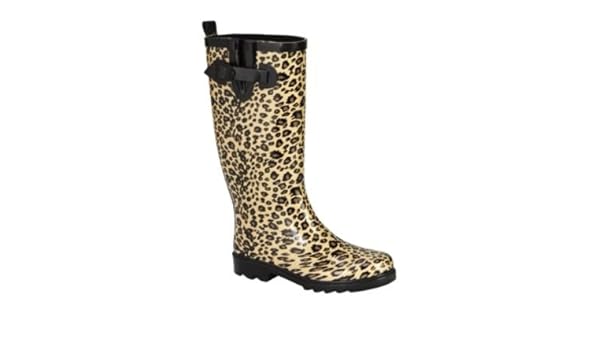 leopard rain boots amazon