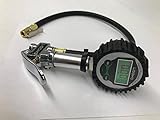 LIDOHO Premium Digital Tire Inflator Gauge by for All Vehicles - Automatic Reading Air Pressure Gauge - Hose and Quick Connect Plug - Truck, Automobile, Motorcycle - Black