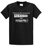I LIVE AT CORNER OF.. Printed Tee Shirt