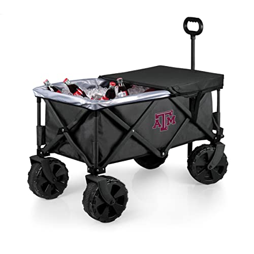 PICNIC TIME NCAA Texas A&M Aggies Adventure Wagon Elite All-Terrain Folding Bea…