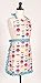 KAF Home Child's Hostess Extra Long Ties – Adjustable Bib Cupcake Apron-Machine Wash-Used in Kitchen, Gardening, Multicolor