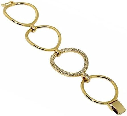 Lisa Freede Liz Open Circle Bracelet, Gold Plated