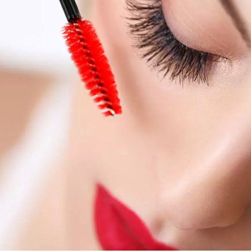 EZGO 300 Pack Multicolor Disposable Eyelash Mascara Brushes Wands