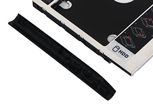 DY-tech 2nd HDD SSD Hard Drive Enclosure Caddy for HP EliteBook 2530p 2540p with Faceplate bezel and Mounting Bracket
