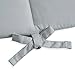 TILLYOU Cotton Collection Breathable Crib Bumper Pads for Standard Cribs Machine Washable Padded Crib Liner Set for Baby Boys Girls Safe Bumper Guards Crib Rail Padding, 4 Piece, Gray