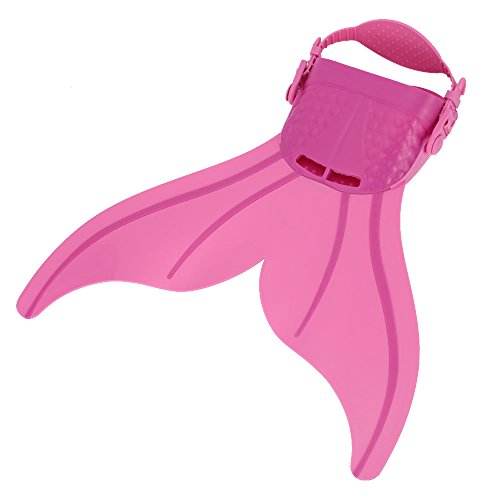 ZHX Kid Children Mermaid Swim Fin Diving Monofin Swimming Foot Flipper Red one Size