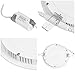 DELight 6 Pack 6 Inch LED Recessed Lighting 3CCT Ultra-Thin Ceiling Light 3000K/4000K/6000K Selectable 12W Eqv 100W 960LM Canless Downlight Living Room Hotel Retrofit Fixtures