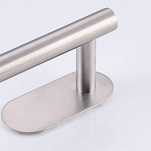 Self Adhesive Toilet Paper Holder, Kmeivol Portable Brushed Nickel Toilet Paper Holder, Wall Mounted Toilet Paper Holder with Rustproof Stainless Steel Brushed