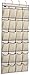 MISSLO Over the Door Shoe Organizer 24 Large Fabric Pocket Closet Accessory Storage Hanging Shoe Hanger, Beige