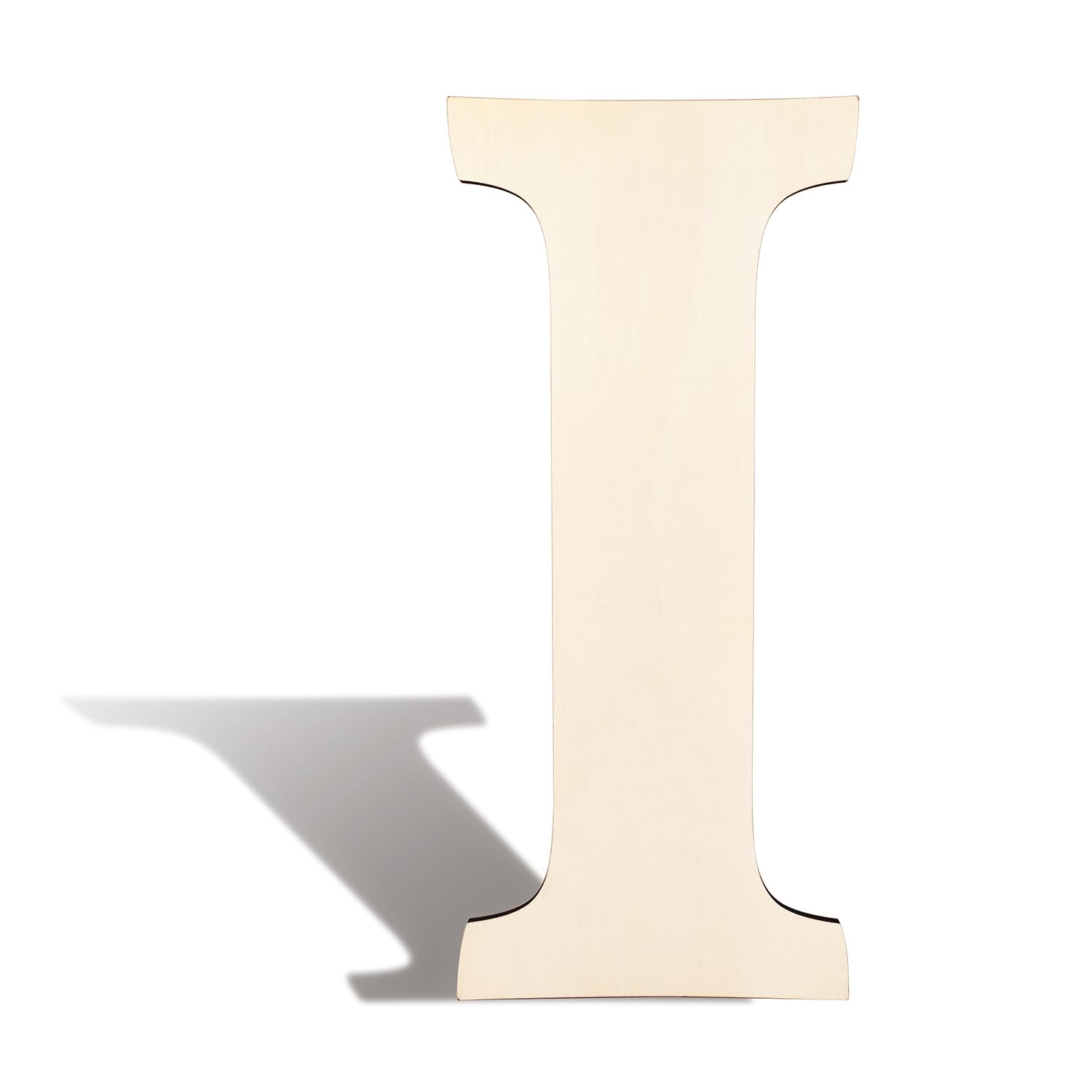 Photo 1 of 17 Inch Large Wooden Letters I Blank Unfinished Wood Letters Numbers Sign A-Z Alphabet Cutouts Paintable Wooden Letters for Home Wall Decor Birthday Wedding Party Classroom Nursery Decor (I)