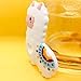 White Llama Silicone Teether Safe Food Grade Silicone Non-Toxic Baby Teething Toy (Llama)