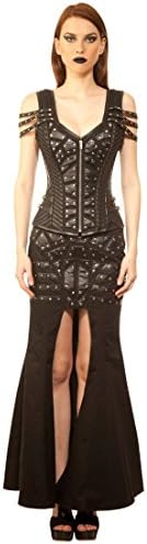 The Violet Vixen Queen Mother Battle Gown Steel Bone Corset Dress - Plus Sizes