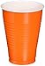 Premium Orange Peel Plastic Cups (12 oz) 50 Count - Stackable, Heavy-Duty & Eco-Friendly Party Drinkware, Vibrant Color & Ultimate Durability - Perfect For All Occasions