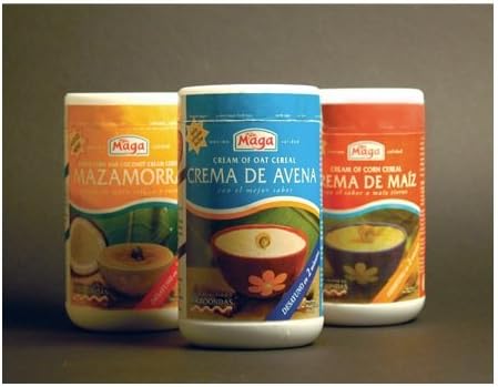 Breakfast Cereals - VARIETY PACK - (1-Cream of Oat, 1-Cream of Corn, 1-Tender Corn &amp; Coconut Cereal "Mazamorra") - 12 oz per jar by Maga Foods