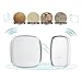Refoss Smart Wireless Doorbell with 2 Remote Buttons Transmitters (Batteries Provided) and 1 Plugin Receiver Operating at 500-feet Range with 36 Melodies, CD Quality Sound and LED Flash, White
