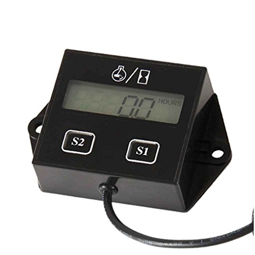 Digital Engine Tach Tachometer Hour Meter Inductive Meter for Motorcycle Motor MuLuo