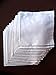 American Pillowcase Egyptian Cotton Hemstitch Dinner Napkins, Super Value Bulk Pack of 12, Off White