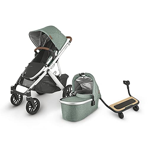 UPPAbaby Vista V2 Stroller Emmett (Green Melange/Silver/Saddle
