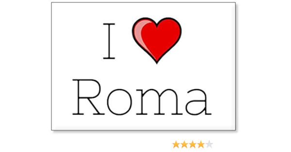 Mundus Souvenirs - Amo Roma, Imán para Nevera (diseño 3)
