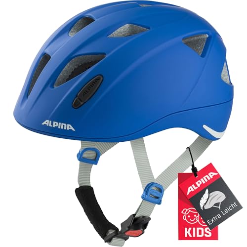 ALPINA Ximo L.E. Kinderfahrradhelm, Blue matt, 45-49 cm