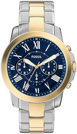 フォッシル グラント 腕時計 ME3029 自動巻き　レザー ネイビー Amazon.com: Fossil Men's ME3029 Grant Automatic Watch with Blue
