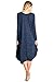 12 Ami Asymmetrical Heathered Sweater Knit Midi Dress (S-XXL) - Made in USA