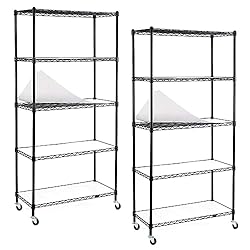 EFINE 2-Pack 5-Shelf Shelving Units and Storage on