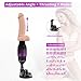 Tracy'sDog Realistic Thrusting Dildo Remote Control G spot Vibrator with Suction Cup for Hands-Free, Rechargeable Heating Automatic Machine with 7 Vibration Mode Stimulation Sex Toy for Women, Black