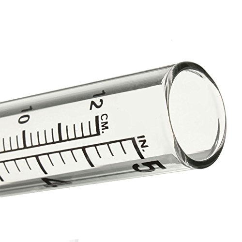 C-Pioneer 2pcs 5" Capacity Rain Gauge Glass Replacement Tube for Yard Garden Outdoor Home