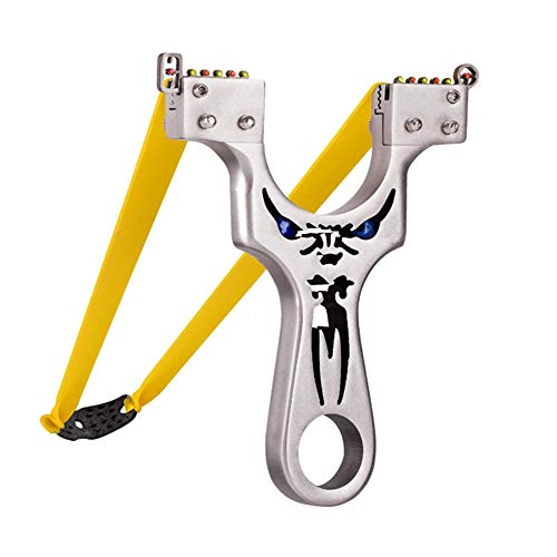 GOCTOS Wrist Rocket Slingshot,Metal Slingshot Professional Hunting Slingshot with Heavy Duty