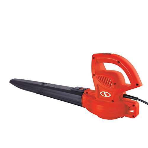 Sun Joe SBJ597E-RED 6-Amp 155 MPH Electric Leaf Blower, Red
