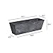 Novelty ArtStone Ella Flower Box, Black, 21.5-Inch, 36228