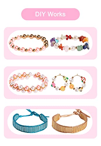 Jewelry Making Kit for Girl 1655 Pcs Complete Bracelet Making Supplies Tool with Sturdy Box for Bracelet, Necklace,Earrings Making,Great Gift and Adults