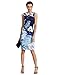 Floerns Women's Sleeveless Floral Work Party Cocktail Bodycon Dress Blue S