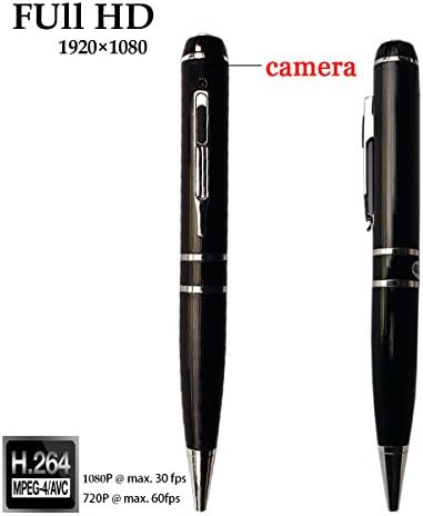 SUNMENCO Full HD 1080P Mini Camcorder Pen Camera Video Recording Plug and Play Extreme Pen Hidden Cameras Multifunction DVR Recorder Built-in 16GB/32GB Memory