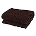 Decorative Throw Blanket (Oversized) Soft Plush Acrylic Fabric Couch Chair Travel Use Warm Breathable Comfort Modern Zigzag Pattern 67” x 51”（Brown）