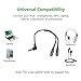 SinLoon Audio Splitter Cable,Gold Plated 3.5mm Audio Stereo Y Splitter Cable 90 Degree Right Angle 3.5mm Male to 2 Female Jack Headphone Splitter Adapter for Tablets, MP3 Players（ Blue）