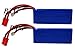 BTG 7.4v 2000mah 25c Lipo Battery Round-plug Terminal for Syma X8C X8G X8W Venture Quadcopter Parts -Pack of 2