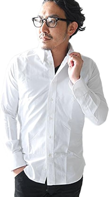 Amazon Co Jp Indyibizyuaraizudosyatu Cambridge Slim Fit Oxford Shirt Individualized Shirts Long Sleeve Shirt Button Down Men S Authentic Product White Clothing Accessories