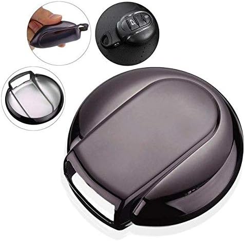 Atonix Black TPU Metallic Keyless Entry Remote Fob Case for 2014+ Mini Cooper S One F55 F56 F57 Clubman F54
