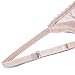 Sheer Bra and Panty Sets for Women, See Through Mesh Underwire Bras Briefs Lace Lingerie Set 2 Piece(V279TS-Beige-40D