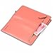 Gottowin Women PU Leather Wallet Clutch Handbag Zipper Organizer Card Holder (Salmon Pink)