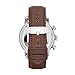 Fossil Men's FS4865 Townsman Stainless Steel Watch with Brown Leather Band
